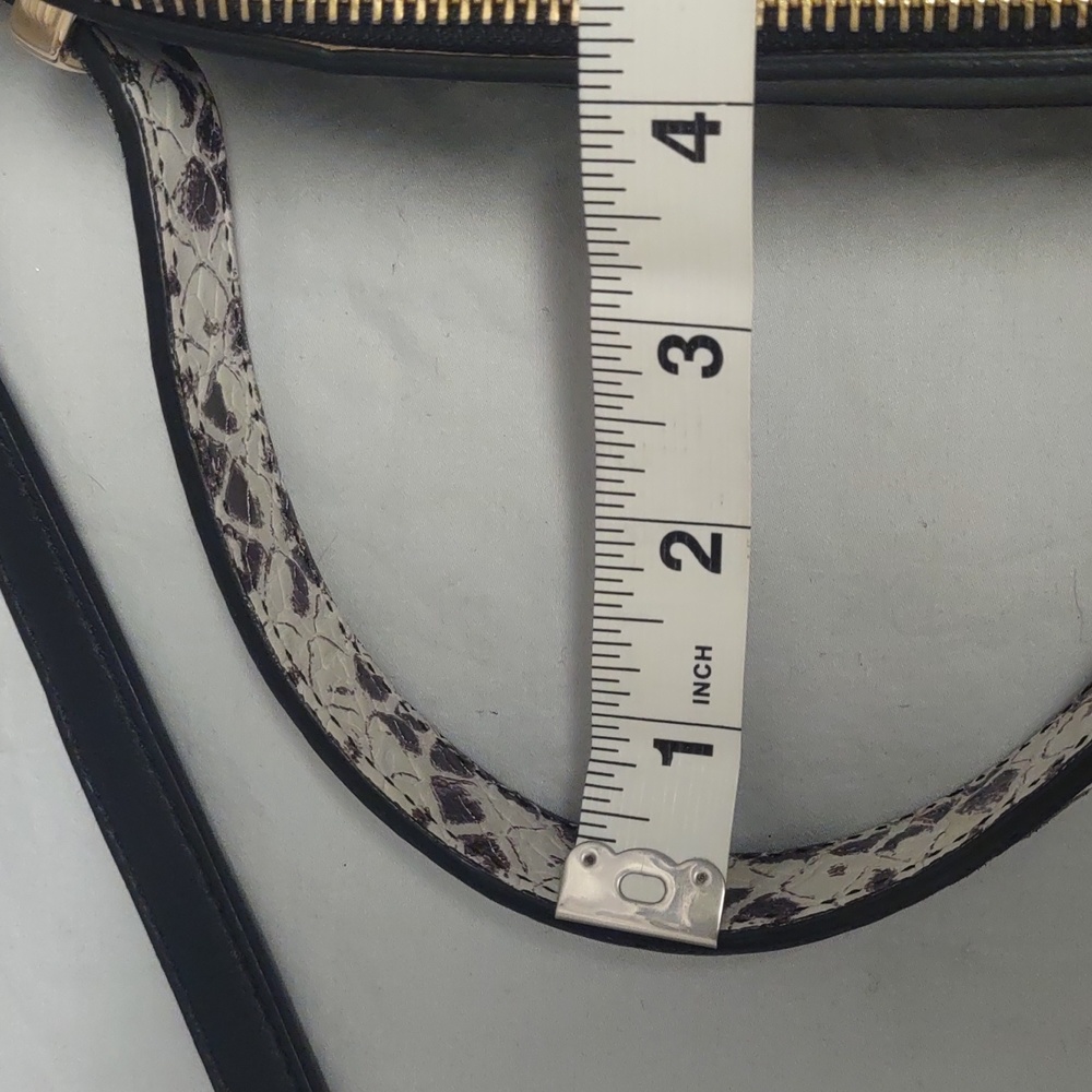 Giorgia Milani Designer Italian Snakeskin Print 100% Genuine Leather Handbag NWT - Picture 16 of 16